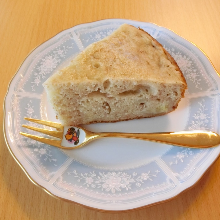 炊飯器とホットケーキミックスを使った、バナナケーキ